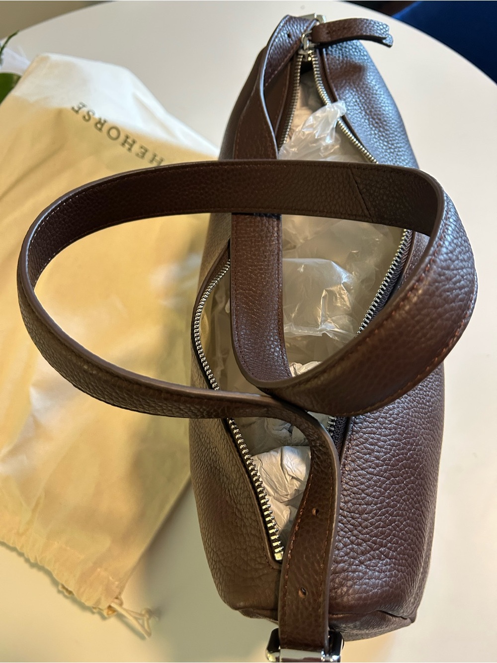 Brand New The Horse Lottie Handbag in Coffee Leather - Picture 3 of 5